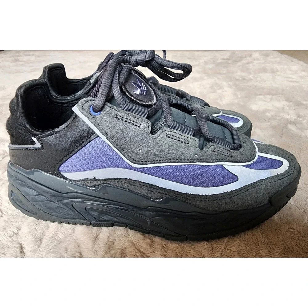 Adidas Ozrah Carbon Grey Orbit Violet Mens Sneakers S24140 Low Top Shoes 7.5